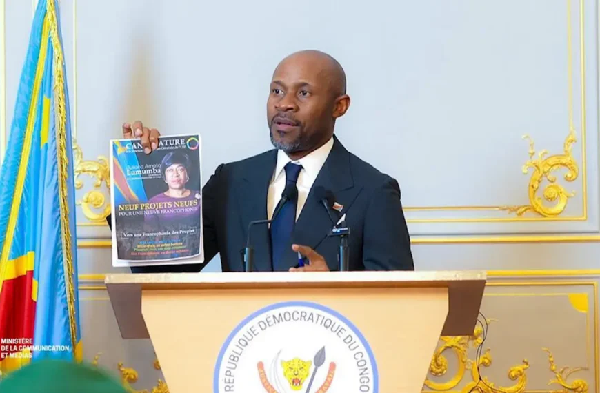 RDC : à Paris, Patrick Muyaya mobilise la diaspora autour des accords avec Washington et de la candidature de Juliana Lumumba à la Francophonie